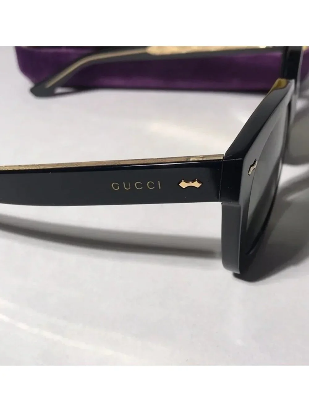 New Authentic Gucci GG0912S 001 Black Square Sunglasses with Case